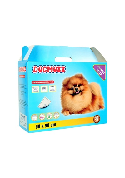 Dogmozz Premium Yapışkan Bantlı Köpek Tuvalet Çiş Eğitim Pedi 30'lu 60 x 90 CM