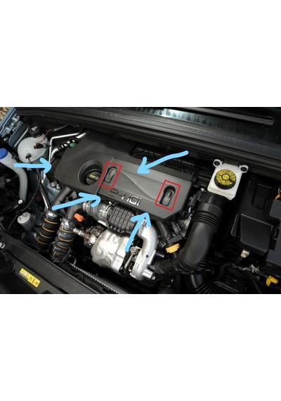 Peugeot Citroen Euro 5 Motor Üst Koruma Kapağı Logosuz 0137f9 50348149