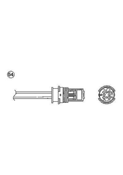 NGK 1845 OZA600-BM2 OKSİJEN SENSÖRÜ BMW E81 E87 116İ 04 591MM NGK