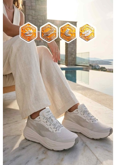 Walkway Flexion G Beyaz-gümüş Memory Foam Unisex Spor Ayakkabı Beyaz - Gümüş