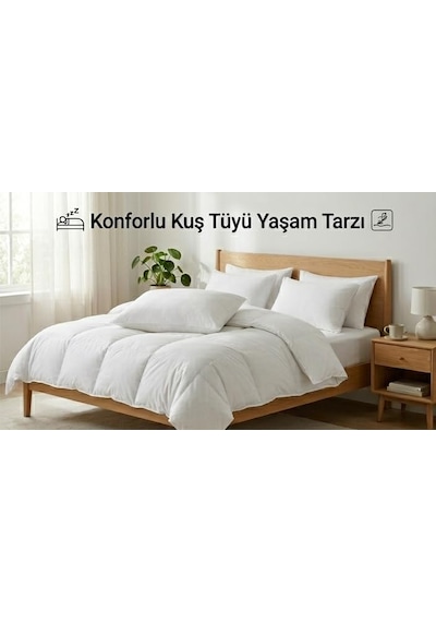 Essential Kaz Tüyü Yastık Essential 2'li Set Açık Bej
