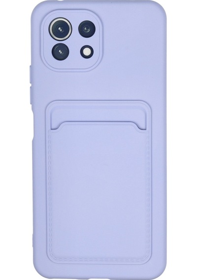 Zengemtx Newface Xiaomi Mi 11 Kılıf Kelvin Kartvizitli Silikon - Lila