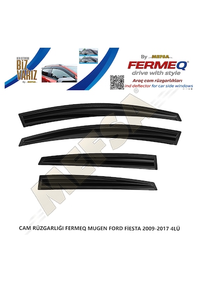 Cam Rüzgarlığı Fermeq Mugen Ford Fiesta 2009-2020 4lü