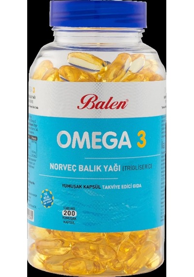 Omega 3 Norveç Balık Yağı Yumuşak Kapsül 1380 Mg 200