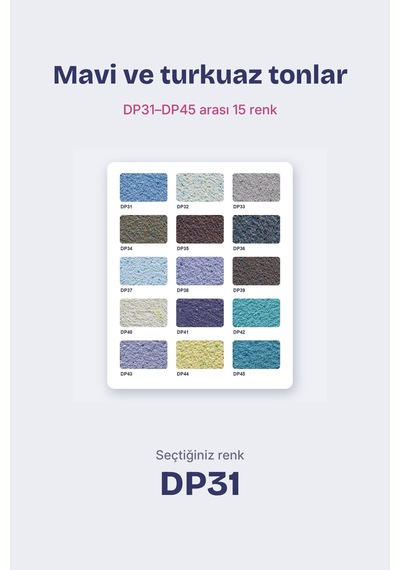 Depka Pamuk Sıva Dp31 2 Kg 7-8 M² İpek Sıva Alternatifi Isı Ve Ses Yalıtımlı Dekoratif Sıva