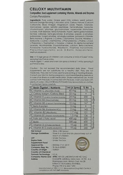 Celloxy Multivitamin 30 Ml