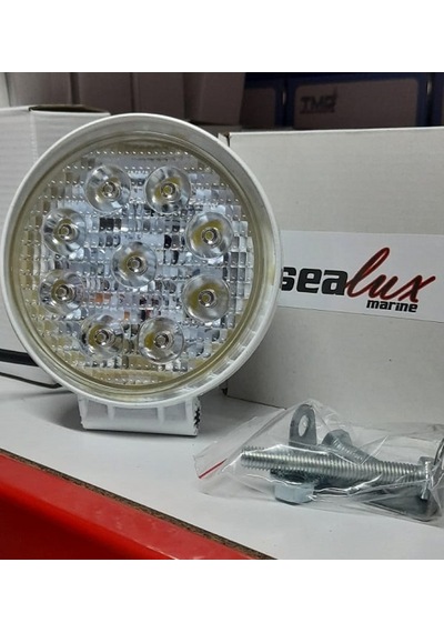 Tekne Beyaz Aydınlatma Lamba 9 Ledli Yuvarlak Offroad Jeep Vs Beyaz
