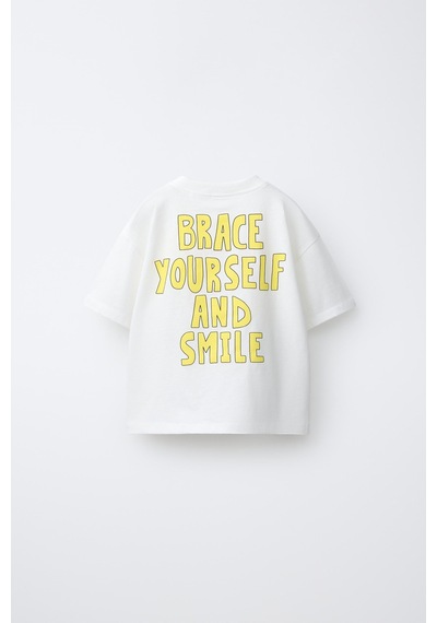 Magu Kız Çocuk Pamuklu Beyaz Karakter Baskılı T-shirt Şort Takım Çok Renkli