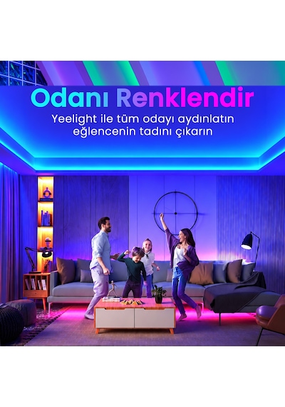 Xiaomi Yeelight Led Rgb Wifi Işık Şeridi 1s 2 Metre
