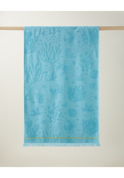 Ocean Whisper Pamuk Plaj Havlusu 70x140 Cm Mint