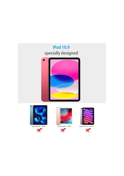 Apple Uyumlu iPad 10.nesil 10.9 Inç 2022 Ekran Korucu Nano Cam Darbe Emici