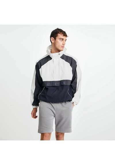 Ellesse Fermuarlı Erkek Ceket Em170-of Beyaz - Siyah
