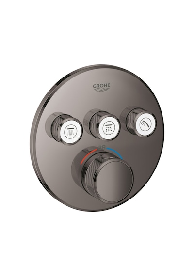 Grohtherm Smartcontrol Üç Valfli Akış Kontrollü, Ankastre Termostatik Duş Bataryası - 29121a00 Diğer