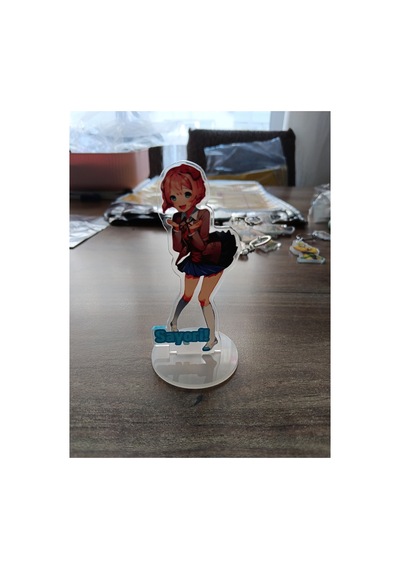 Owl Bag Doki Doki Literatüre Club Sayori Karakteri Desenli Tasarım Acrlyic Pleksi Figür 10 Cm