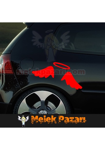 Melek Kanatları Oto Sticker.
