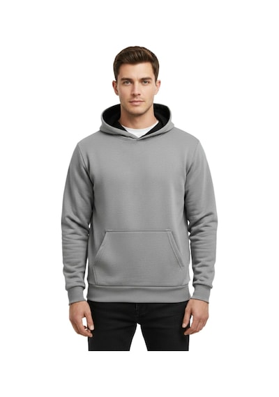 Baglan Erkek Gri Kapüşonlu Sweatshirt Bgl-st05196 Gri