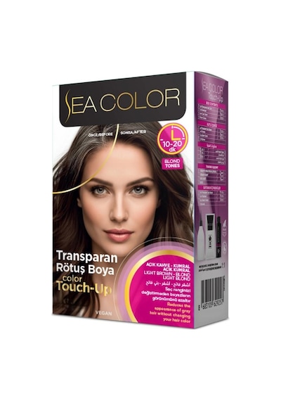 Sea Color Touch-up Transparan Vegan Rötuş Boya Seti 75+75 Ml Kumral Tonlar İçin