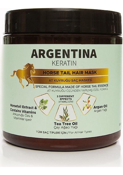 Argentina Keratin At Kuyruğu Saç Bakım Maskesi 500 ML