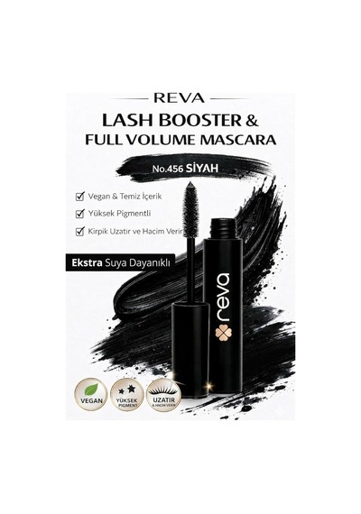 Lash Booster & Full Volume Color Maskara Black-tam Hacim & Uzatan Renkli Maskara Siyah 456 Çok Renkli