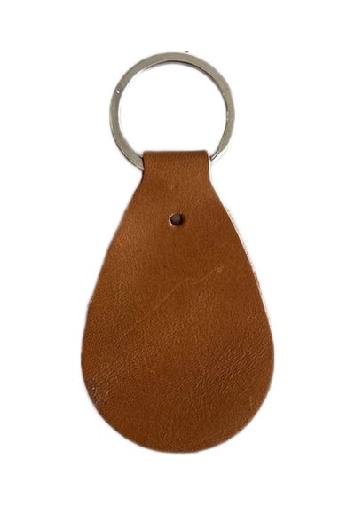 Lnleather Gerçek Deri Özel Tasarım Armut Tipi Anahtarlık 3 Adet