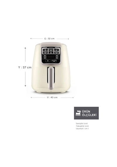 Karaca Air Pro Cook XL 2 in 1 Konuşan Airfryer Fritöz 4 Kişilik