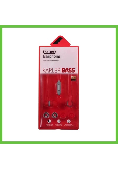 Bezos Karler Bass Kr-204 Kablolu Kulaklık - Kırmızı Dmc "kablolu Kulaklık"