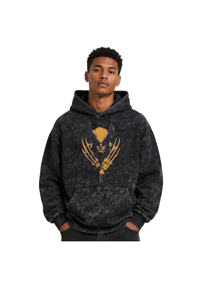 Sevbano Wolverine Film Kahramanı Baskılı Unisex Oversize Yıkamalı Premium Siyah