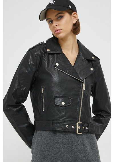 Only Kadın Deri Ceket Onlcmila Faux Leath Biker Jacket - 15265315 001