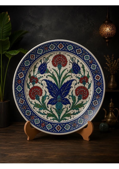 Büyük Boy Tabak Standı 23x24 Cm Dekoratif Tabak Sergileme Standı Battal Boy Tabaklar İçin 6 Mm