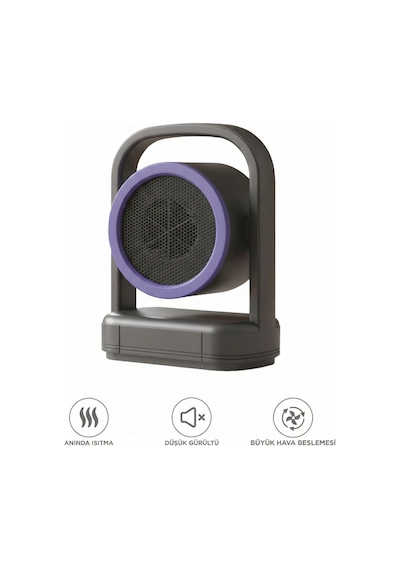 Mini Isıtıcı Fan Taşınabilir Sessiz Hızlı Isıtma 500w Kompakt Isıtıcı