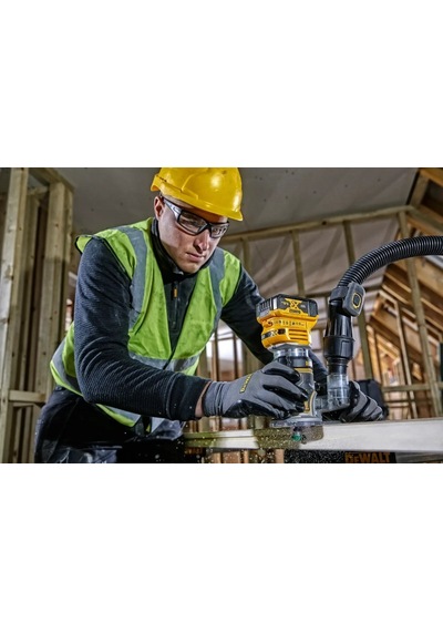 Dewalt DCW604N 18V XR Kömürsüz 8 MM Çift Tabanlı Freze Aküsüz