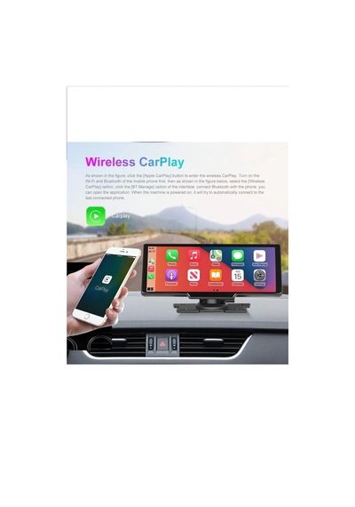 9,05 Inç 2.5k Quad Hd Wifi Carplay Ön Arka Araç Kamerası İkisi Bir Arada Set Ios Android Navigasyon