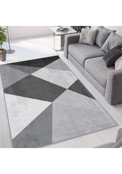 Rovigo Home Dijital Baskı Kaymaz Taban Salon Halısı Rvg1061 Çok Renkli