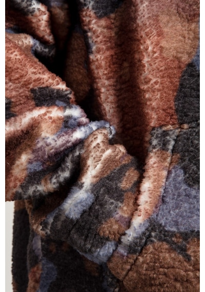 Jahr Marc Kamuflaj Baskılı Oversize Peluş Erkek Ceket(529006422)