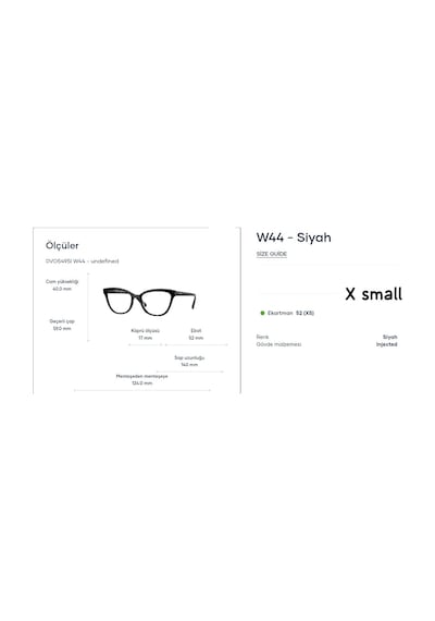 Vogue Vo 5495-ı W44 52ekt Xsmall Mavi Işık Filtreli Ekran Gözlüğü