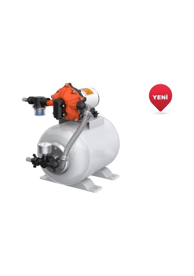 Sealux Marine Tanklı Hidrofor 24v 18,9lt/dk 8lt 60psi