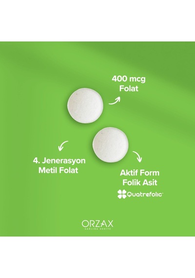 Methyl Folat 30 Tablet 2 Paketi