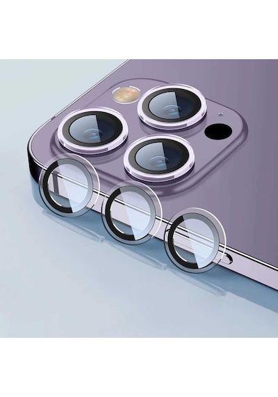 Noktaks - Apple Uyumlu iPhone 14 Pro Max - Kamera Lens Koruyucu Cl-07 - Renksiz - T24202 Renksiz