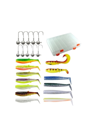 Yekoutdoor Savage Gear Lrf Silikon At-çek Balık Yemi Seti & Rapala Kutusu