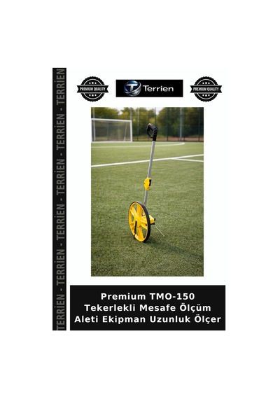 Premium Tmo-150 Tekerlekli Mesafe Ölçüm Aleti Ekipman Uzunluk Ölçer Çok Renkli