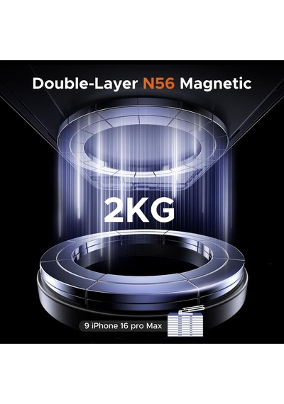 Magsafe Uyumlu 360 Döner Manyetik Araç İçi Telefon Tutucu, Havalandırma Montajlı, 65186 2 Mixed