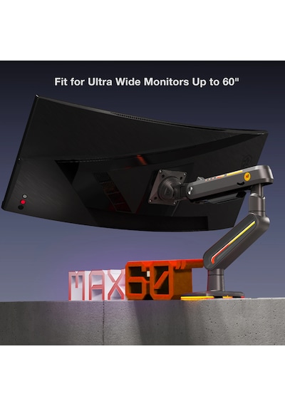 Nb North Bayou F6 32-60 İnç 2-20 Kg Vesa Uyumlu Gaming Rgb Monitör Standı NB F6 G