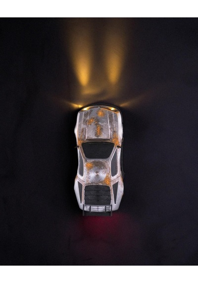 High Beams Duvar Lambası Paslı Yarış Otomobili Tasarımı-178