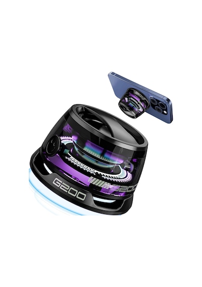 Etashop Manyetik Rgb Mini Bluetooth Hoparlör Telefon Tutuculu 5w Stereo Ses Ipx5 Su Geçirmez
