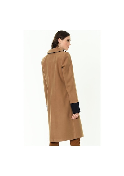 Z6640 Dewberry Bayan Palto-açık Camel-açık Camel