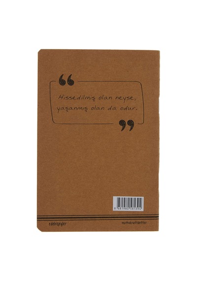 Fernando Pessoa Kraft Defter Çok Renkli