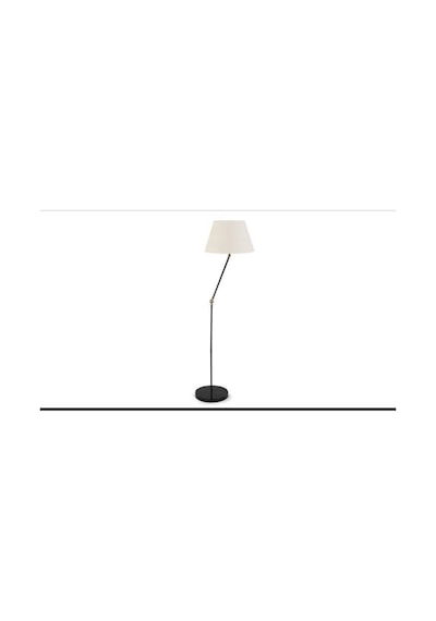 Rsylight Akrobatik Mafsallı Retro Rustik Siyah Krem Başlık Köşe Lambası Lambader Çap:45 Cm