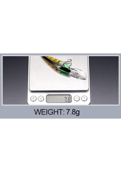 Profisher 8 Renk Uzun Çene Sert Sahte Yapay Yem 7.8 G 10.9 CM