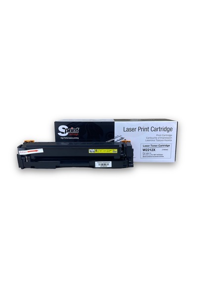 Sprint Hp W2210x 207x Uyumlu Sarı Toner Çipli Pro Mfp M255dw/m255nw/m282nw/283fdn/283fdw