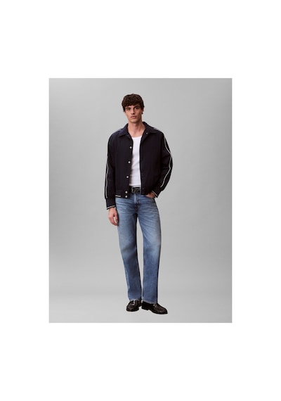 Calvin Klein Ls Nylon Snap Bomber-16289 Cef Dark Sapphire